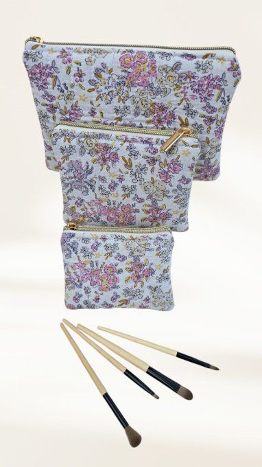 Trousse plate matelassée