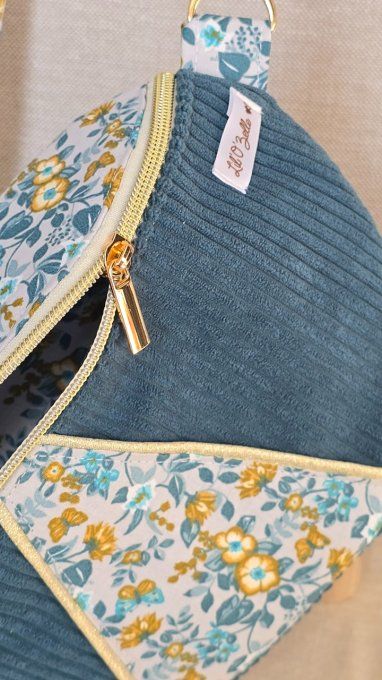 Sac Banane velours et imprimé 