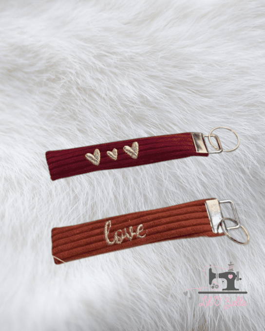 Porte-clé velours